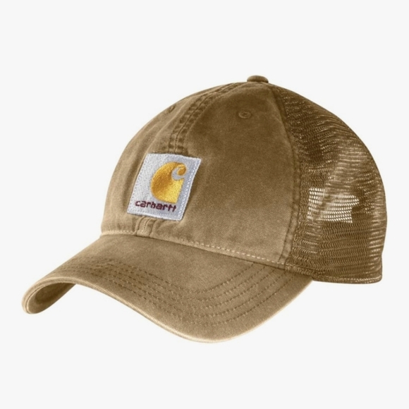 Carhartt Other - Carhartt Mens Canvas Mesh Back Trucker Cap Brown Baseball Hat New NWT